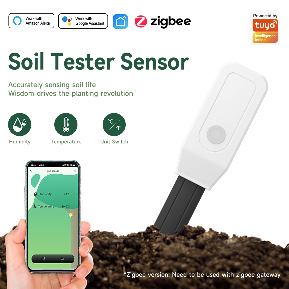 Smart Garden Moisture Sensor - iHseno Tuya Zigbee Inteligentny Tester Gleby