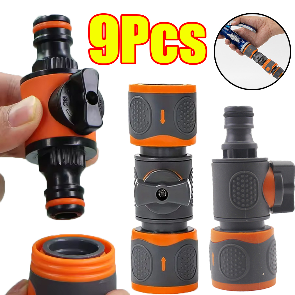 Smart Garden Hose Valve - 1-9 szt. szybkozłączek do węża ogrodowego,