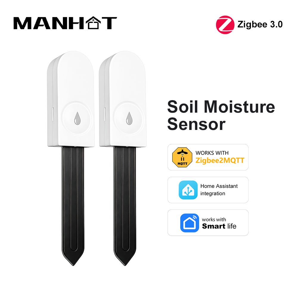 Smart Garden Moisture Sensor - Czujnik wilgotności gleby Zigbee 3.0, termohigrometr,