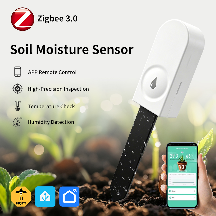 Smart Garden Moisture Sensor - Czujnik wilgotności gleby Tuya Zigbee3.0, wykrywanie
