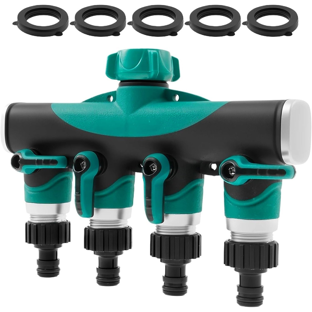 Smart Garden Hose Valve - Wytrzymałe metalowe rozdzielacze do węża ogrodowego