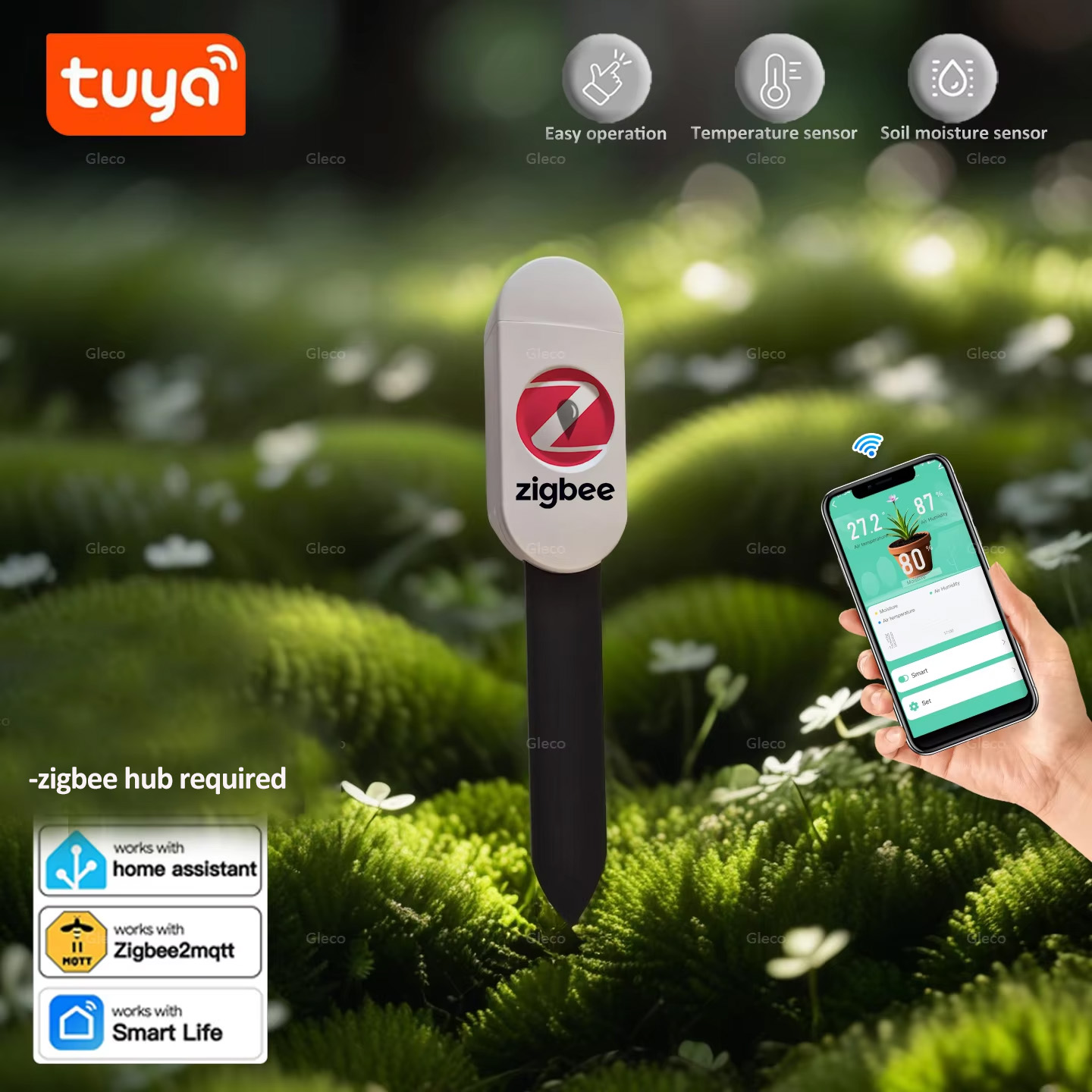 Czujnik wilgotności gleby Tuya – Smart Garden Moisture Sensor recenzja i cena