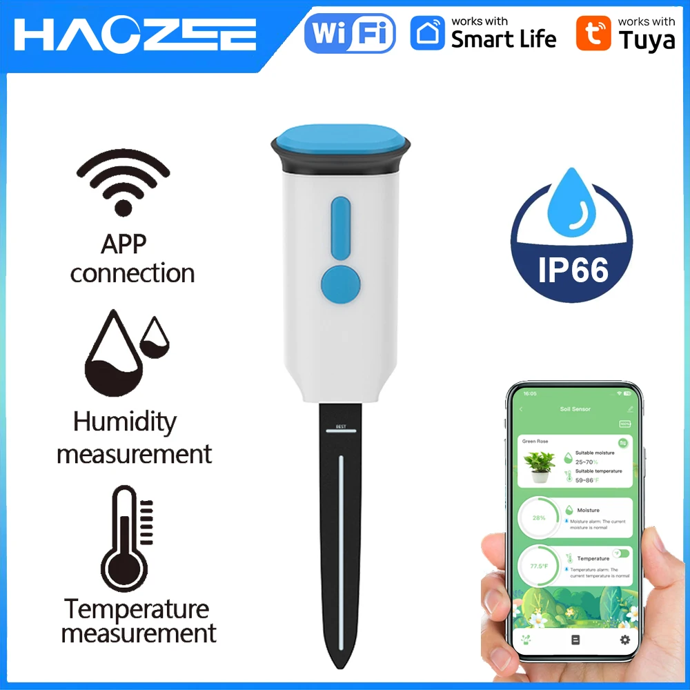 Haozee Tuya Inteligentny Czujn – Smart Garden Moisture Sensor recenzja i cena