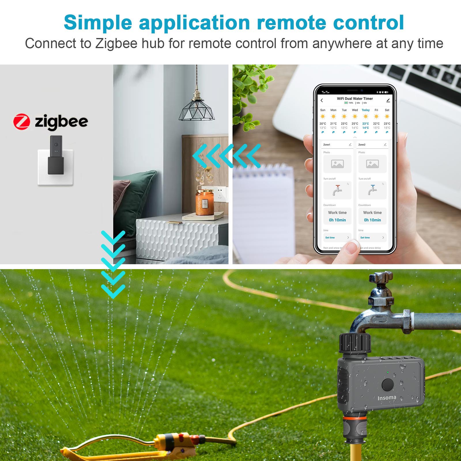 Insoma Zigbee Timer do Podlewa – Smart Garden Sphagnum Moss recenzja i cena