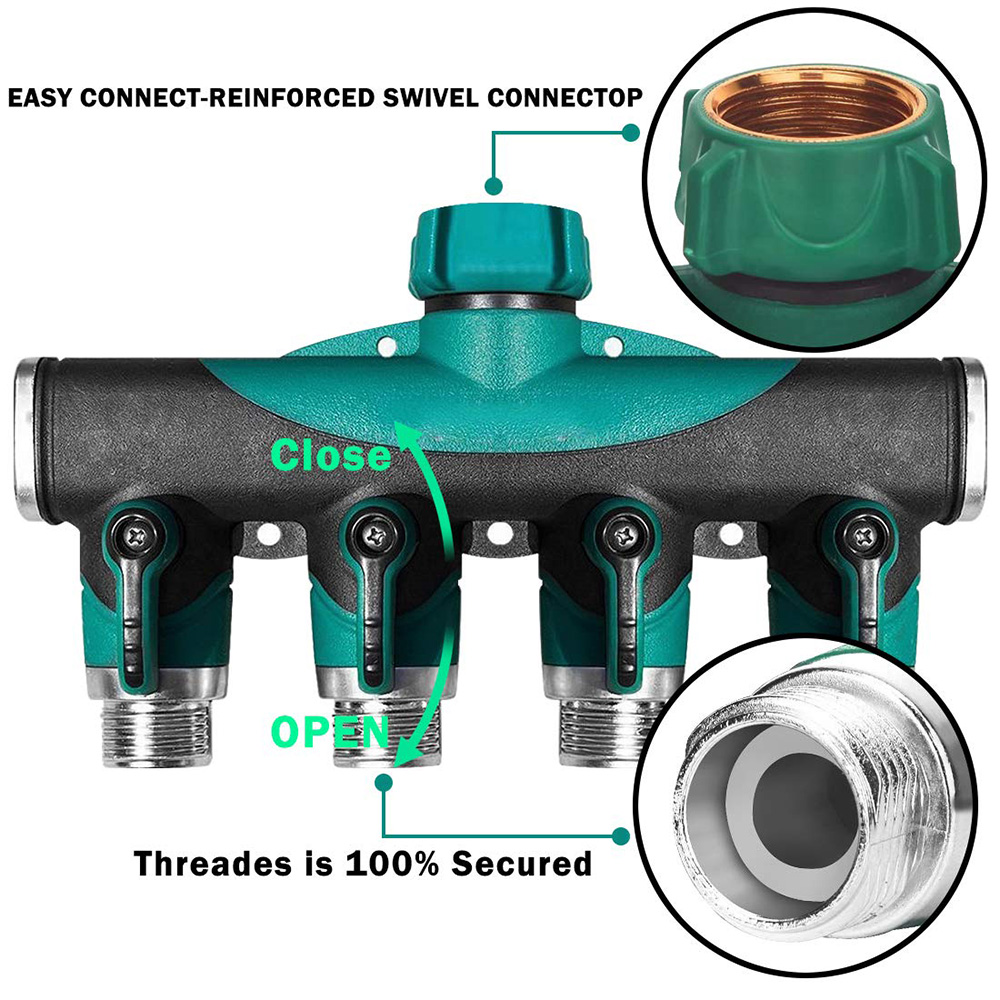 Wytrzymałe metalowe rozdzielac – Smart Garden Hose Valve recenzja i cena